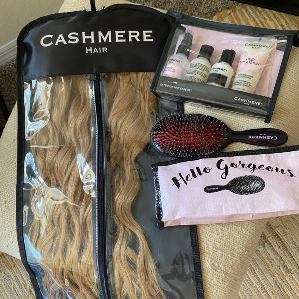 22” cashmere hair extensions & accessories